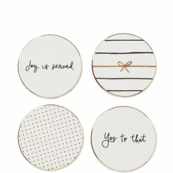 Best Sale 🔥 Kate Spade New York A Charmed Life 4-Piece Coaster Set 🤩