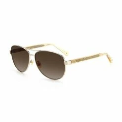 Cheapest 🎉 Kate Spade New York Fara 57mm Aviator 👓 Sunglasses Silver 😀