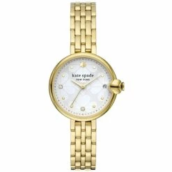 Top 10 ๐ฅฐ Kate Spade New York ๐ฉ Women's Chelsea Park Three-Hand Date Gold Stainless Steel Bracelet โ Watch ๐คฉ