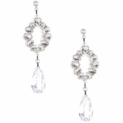 Flash Sale 👍 Kate Spade New York Cut Crystal Drop Earrings Clear/silver 🥰