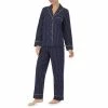 Brand new ⌛ Kate Spade New York Pin Dot Print Long Sleeve Notch Collar Woven Poplin Pajama Set Dark Blue/print 💯