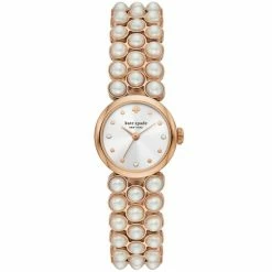Coupon 🔔 Kate Spade New York Monroe Pearl Three-hand Rose Gold-Tone Stainless Steel ⌚ Watch ❤️