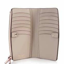 Best deal 🎉 Kate Spade New York Knott Pebbled Leather Zip Slim Wallet Mochi Pink 😀 -Kate Spade New York shop unnamed file 175