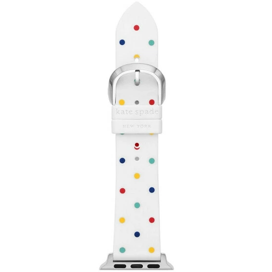 Coupon 😍 Kate Spade New York White Multi Dot Silicone 38/40/41mm Band For Apple ⌚ Watch® White/multi ❤️ 1 Coupon 😍 Kate Spade New York White Multi Dot Silicone 38/40/41mm Band For Apple ⌚ Watch® White/multi ❤️