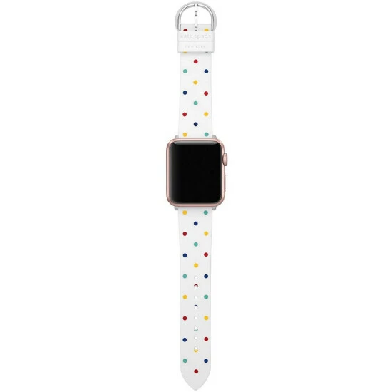 Coupon 😍 Kate Spade New York White Multi Dot Silicone 38/40/41mm Band For Apple ⌚ Watch® White/multi ❤️ 2 Coupon 😍 Kate Spade New York White Multi Dot Silicone 38/40/41mm Band For Apple ⌚ Watch® White/multi ❤️ - Image 2