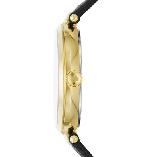 Top 10 π Kate Spade New York π© Women's Holland Three-Hand Black Leather Strap β Watch β¨ 2 Top 10 π Kate Spade New York π© Women's Holland Three-Hand Black Leather Strap β Watch β¨ - Image 2