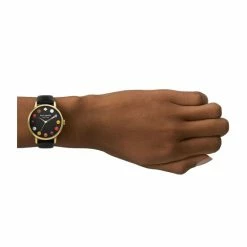 Outlet 🤩 Kate Spade New York 👩 Women's Metro Makeup Three-Hand Black Leather Strap ⌚ Watch 😍 -Kate Spade New York shop unnamed file 1797