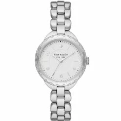 Outlet βοΈ Kate Spade New York π© Women's Morningside Three-Hand Stainless Steel Bracelet β Watch Silver β¨