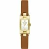 Discount ✨ Kate Spade New York Brookeville Three-Hand Brown Leather Strap ⌚ Watch 🎉