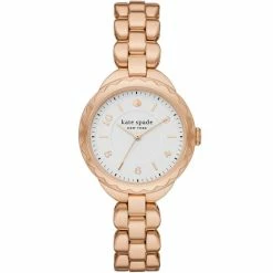 Best Pirce ✔️ Kate Spade New York 👩 Women's Morningside Three-Hand Rose Gold-Tone Stainless Steel Bracelet ⌚ Watch 🥰