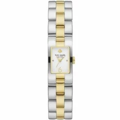 Coupon โจ Kate Spade New York ๐ฉ Women's Brookville Three-Hand Two-Tone Stainless Steel Bracelet โ Watch Two Tone ๐