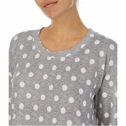 Deals 🧨 Kate Spade New York Long Sleeve Round Neck Dotted Print Pocketed Nightgown Grey Dot 🧨 -Kate Spade New York shop unnamed file 185