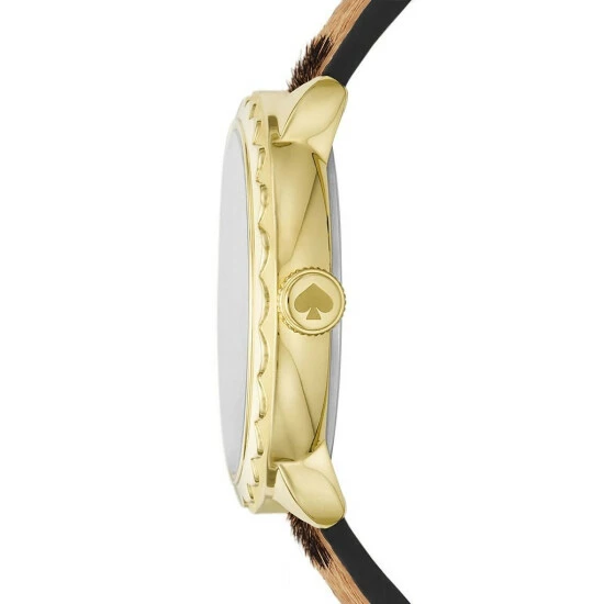 Outlet ⭐ Kate Spade New York 👩 Women's Morningside Three-Hand Leopard Faux Calf Hair Leather Strap ⌚ Watch 😍 2 Outlet ⭐ Kate Spade New York 👩 Women's Morningside Three-Hand Leopard Faux Calf Hair Leather Strap ⌚ Watch 😍 - Image 2