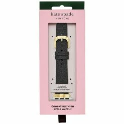 Budget 😉 Kate Spade New York Black Glitter Bow Leather 38/40/41mm Band For Smart ⌚ Watch 🧨 -Kate Spade New York shop unnamed file 1871