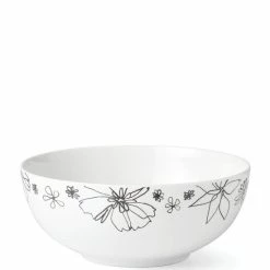Best deal π Kate Spade New York Garden Doodle Serving Bowl White π