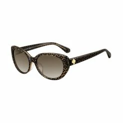 Coupon 🛒 Kate Spade New York Everett Patterned Frame Oval 👓 Sunglasses Brown Pattern 🌟