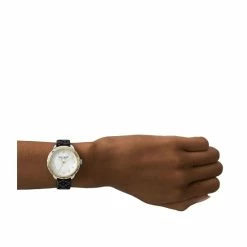 New 😀 Kate Spade New York 👩 Women's Morningside Three-Hand Black Jacquard Fabric Strap ⌚ Watch 🧨 -Kate Spade New York shop unnamed file 1892