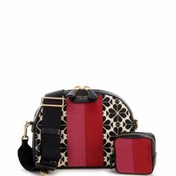 Best Pirce β Kate Spade New York Spade Flower Jacquard Stripe Medium Dome Crossbody Bag Natural Multi π₯