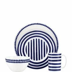 Best Sale ✔️ Kate Spade New York Charlotte Street Blue Porcelain 4-Piece Place Setting East 4-pc 🤩 -Kate Spade New York shop unnamed file 1937
