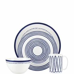 Best Sale ✔️ Kate Spade New York Charlotte Street Blue Porcelain 4-Piece Place Setting East 4-pc 🤩 -Kate Spade New York shop unnamed file 1938