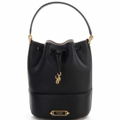 Best deal 🎁 Kate Spade New York Gramercy Leather Bucket Bag Black ❤️