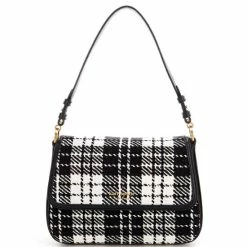 Best Sale π Kate Spade New York Hudson Posh Plaid Convertible Shoulder Bag Black Multi π