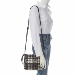 Best Sale 😍 Kate Spade New York Hudson Posh Plaid Convertible Shoulder Bag Black Multi 😀 -Kate Spade New York shop unnamed file 1964