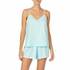 Cheapest 👏 Kate Spade New York Satin Jacquard Shorty Coordinating Pajama And Eye Mask Set Aqua 😀 -Kate Spade New York shop unnamed file 1970