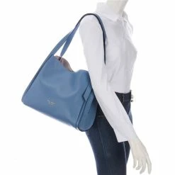 Brand new 🔥 Kate Spade New York Knott Pebbled & Suede Leather Large Shoulder Bag Manta Blue ⌛ -Kate Spade New York shop unnamed file 1985