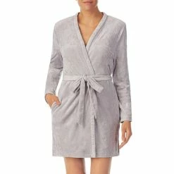 Flash Sale 🥰 Kate Spade New York Embossed Floral Plush Long Sleeve Tie-Front Short Wrap Cozy Robe Soft Rose 🧨 -Kate Spade New York shop unnamed file 199