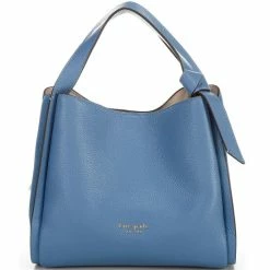 Best Pirce 👍 Kate Spade New York Knott Pebbled & Suede Leather Crossbody Bag Manta Blue 😍