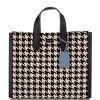 Flash Sale ⭐ Kate Spade New York Manhattan Houndstooth Large Tote Bag Black Multi 😉