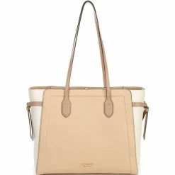 Wholesale π Kate Spade New York Knott Colorblock Large Leather Tote Bag Warm Stone Multi π