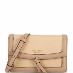 Discount π Kate Spade New York Knott Colorblock Leather Flap Crossbody Bag Warm Stone Multi π₯