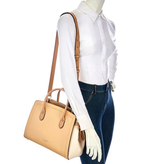 Discount π Kate Spade New York Knott Colorblock Pebbled Leather Large Satchel Bag Warm Stone Multi π 4 Discount π Kate Spade New York Knott Colorblock Pebbled Leather Large Satchel Bag Warm Stone Multi π - Image 4