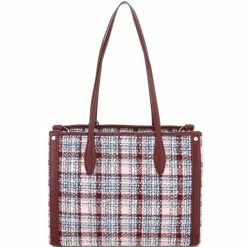 Buy ❤️ Kate Spade New York Market Tweed Medium Tote Bag Dark Merlot Multi ⌛ -Kate Spade New York shop unnamed file 2069