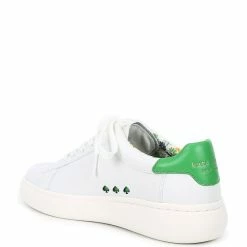 Hot Sale 🔔 Kate Spade New York Lift Leather Lace-Up 👟 Sneakers Optic White/fresh Greens 👏 -Kate Spade New York shop unnamed file 2074