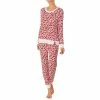 Coupon ❤️ Kate Spade New York Wildberry Print Long Sleeve Round Neck Coordinating Pajama Set Pink/novel ⭐