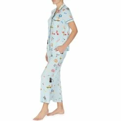 Flash Sale 🌟 Kate Spade New York Novelty Print Notch Collar Short Sleeve Knit Cropped Pajama Set Green/novelty ⭐ -Kate Spade New York shop unnamed file 2097