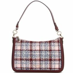 Flash Sale ✨ Kate Spade New York Hudson Tweed Medium Convertible Crossbody Bag Dark Merlot Multi 😉