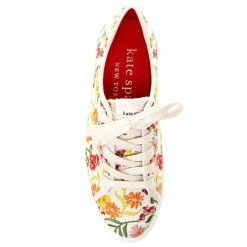 Flash Sale 😉 Kate Spade New York Tennison Floral Print Canvas 👟 Sneakers Parchment/rooftop Garden 💯 -Kate Spade New York shop unnamed file 2128
