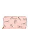 Deals 🎁 Kate Spade New York Morgan Leopard Zip Around Continental Wallet Dancer Pink 🥰