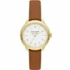 New 🧨 Kate Spade New York Morningside Three-Hand Brown Leather Strap ⌚ Watch 😀