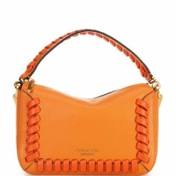 Hot Sale βοΈ Kate Spade New York Crush Whipstitched Pebbled Leather Medium Crossbody Bag Orange Zinnia β¨