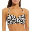 Budget 🎉 Kate Spade New York Fiji Feline Underwire Bandeau 👙 Bikini Swim Top Black 🧨