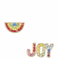 Discount π Kate Spade New York Rainbow Joy Asymmetrical Stud Earrings Multi β¨