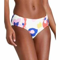 Flash Sale ✨ Kate Spade New York 🌞 Summer Floral Print Smocked Hipster Swim Bottom Ivory 😀