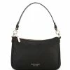 Discount 🛒 Kate Spade New York Hudson Pebbled Leather Medium Convertible Crossbody Bag Black 🎁