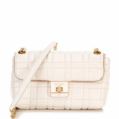 Wholesale 🎁 Kate Spade New York Evelyn Quilted Leather Medium Convertible Shoulder Bag Ivory 💯