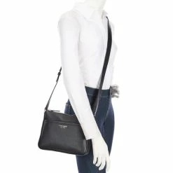 Budget 🎁 Kate Spade New York Run Around Pebble Leather Medium Crossbody Bag Black 👍 -Kate Spade New York shop unnamed file 27